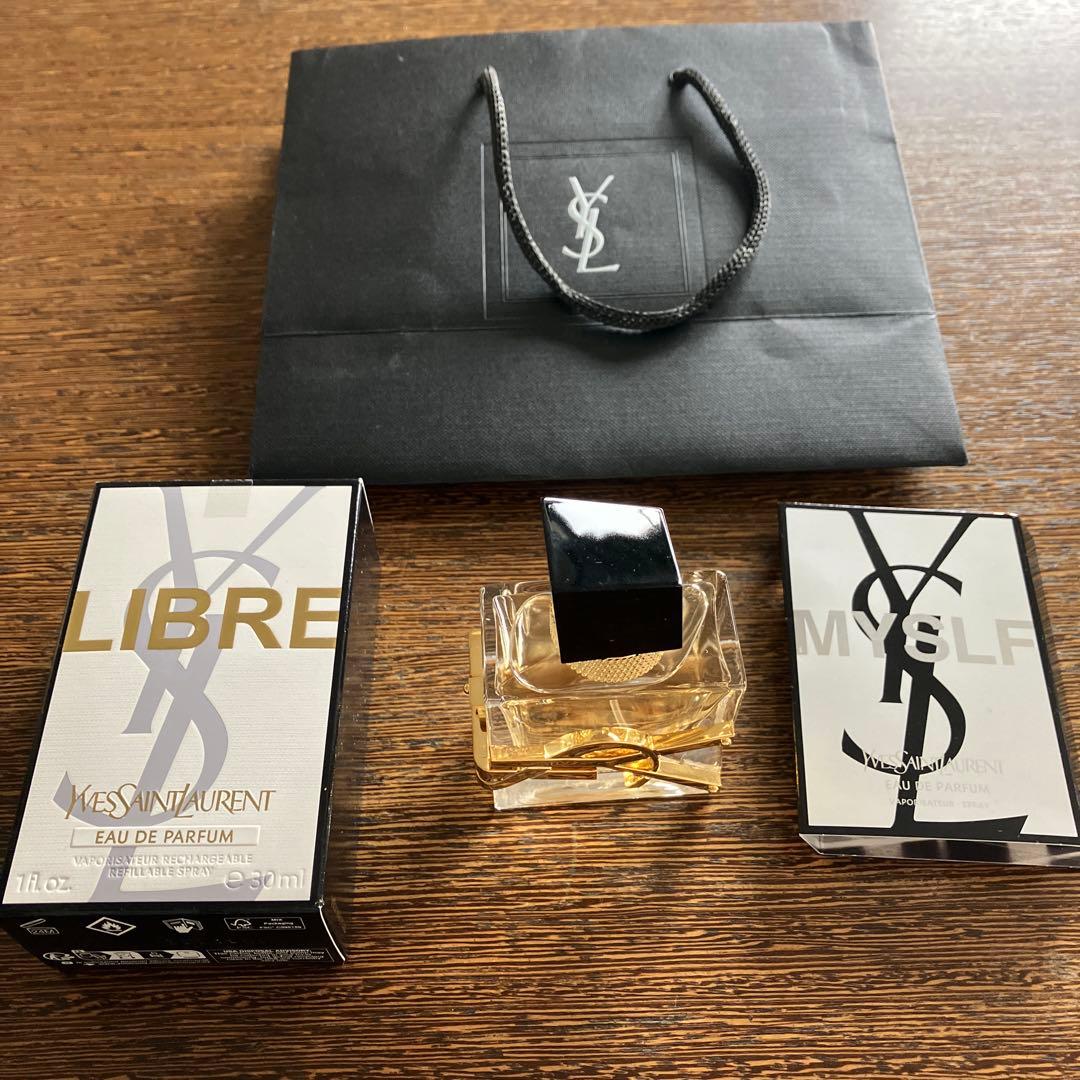 YSL Libre オーデパルファム30ml MYSLFサンプル、紙袋付き