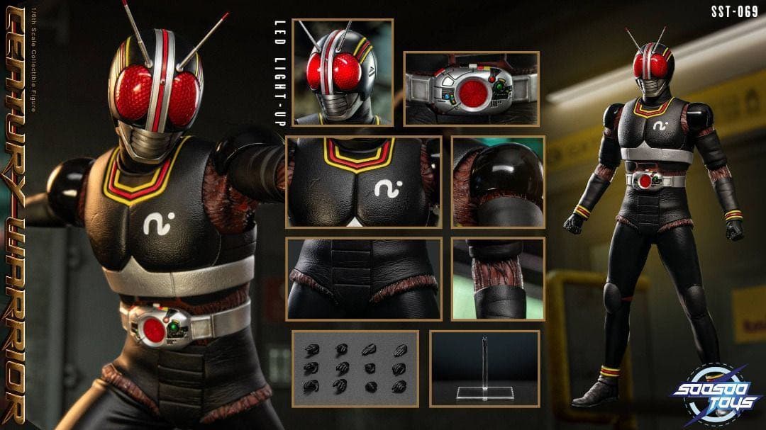 Soo-Sootoys SST069 仮面1/6ブラック ライダーBLACK