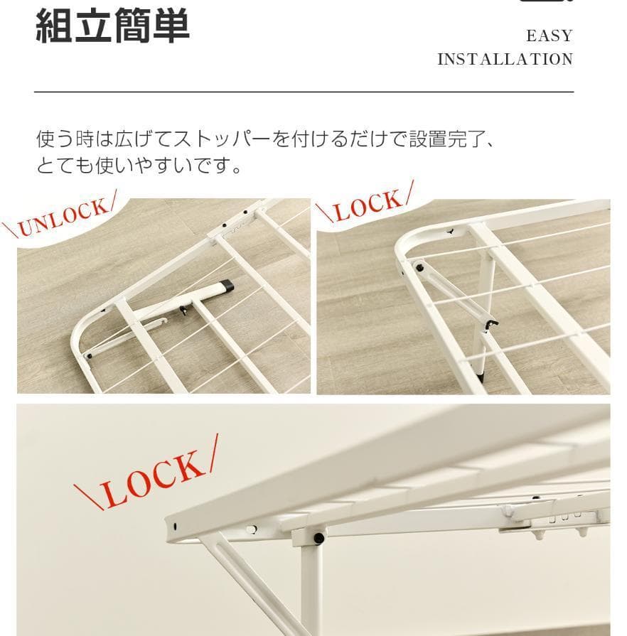 超人気！パイプベッド 折りたたみベッド シングル 組立簡単 Black