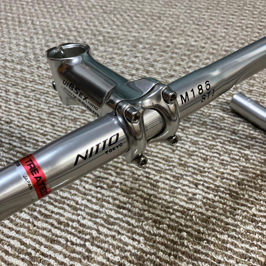 NITTO M186 ハンドルとステムセット　シルバー　1インチ対応　美品　希少