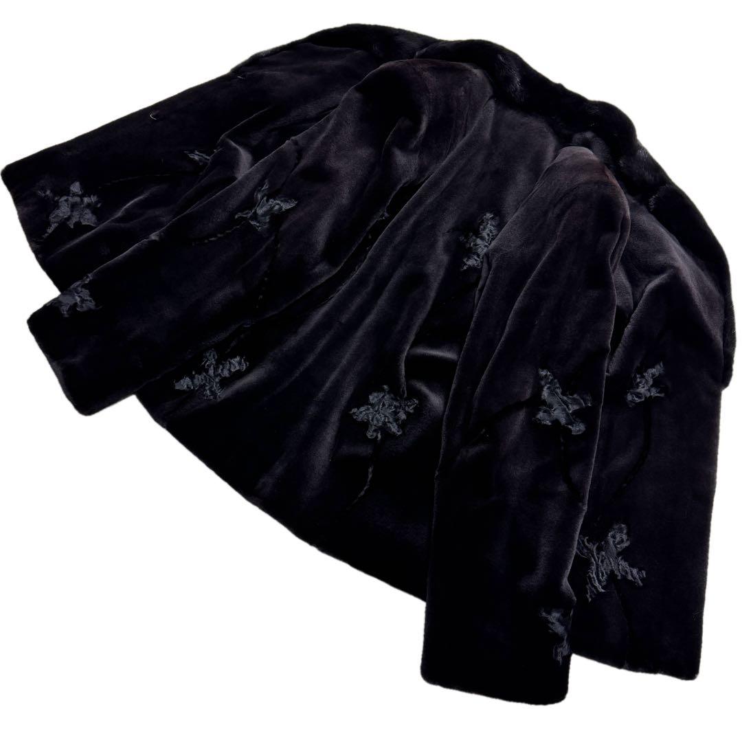 未使用　サガミンクロイヤル　シェアードミンク　ファーコート　XL相当　毛並み◎