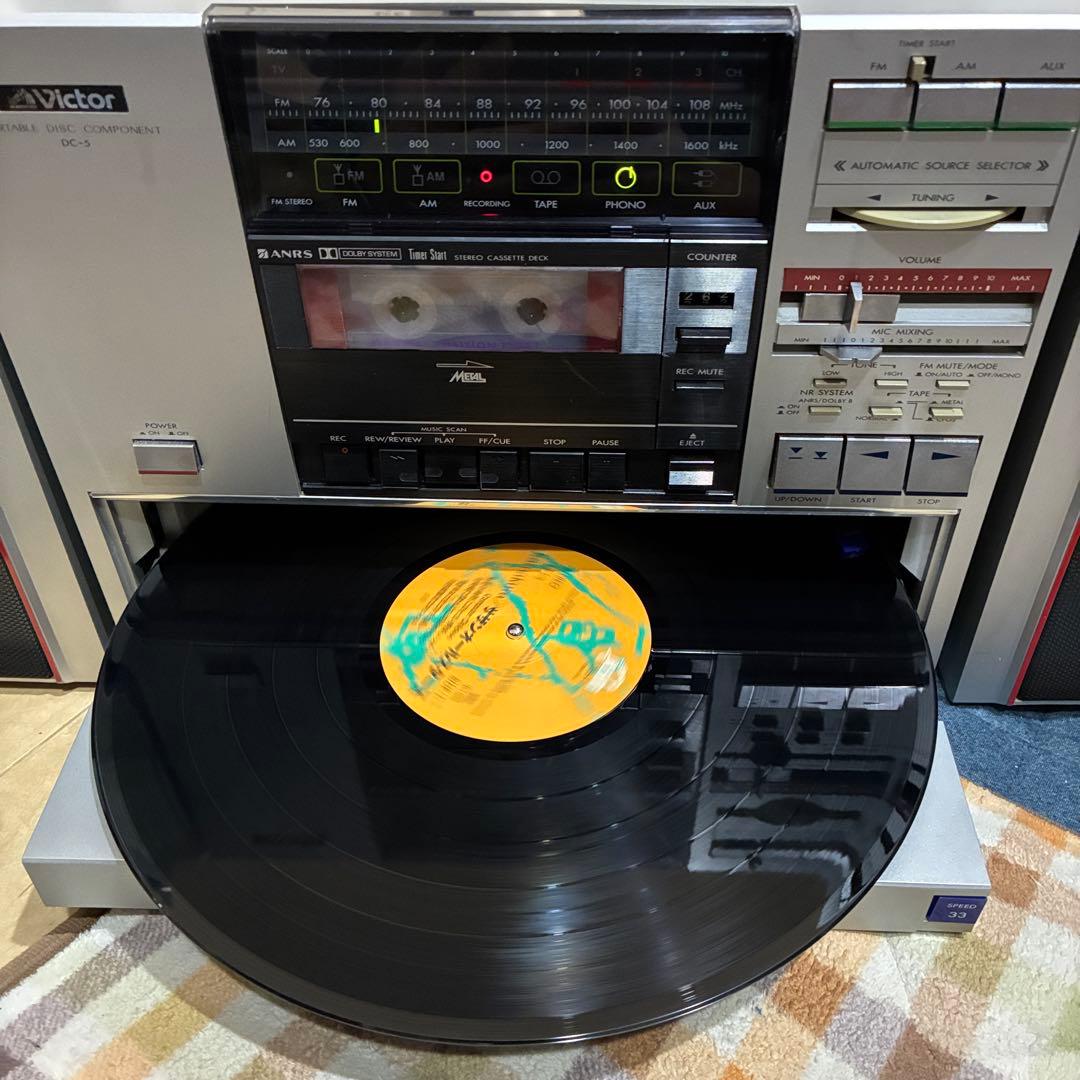 Victor ビクター DC-5S ポータブルディスクコンポーネント 動作品