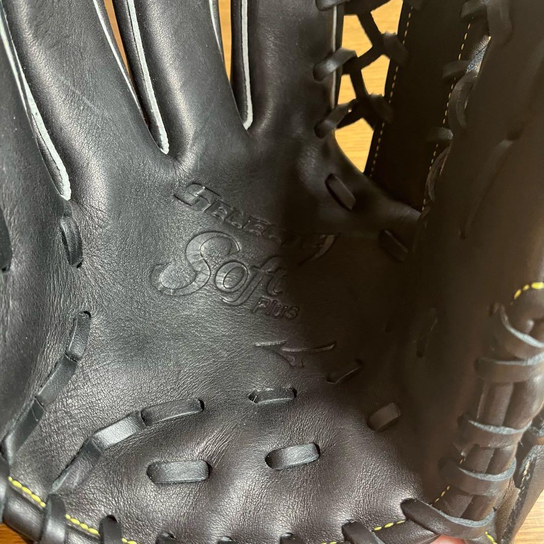 Mizunoセレクト9 ソフトプラス ブラック 軟式グローブ 左投げ 外野 美品