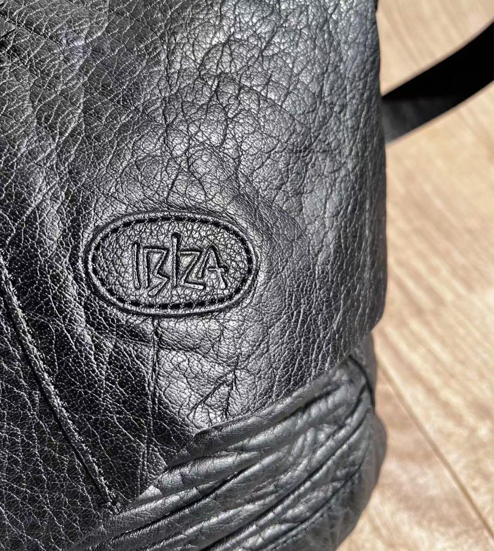未使用 IBIZA イビザ　ショルダーバッグ　パッチワークエレファント象革　黒色