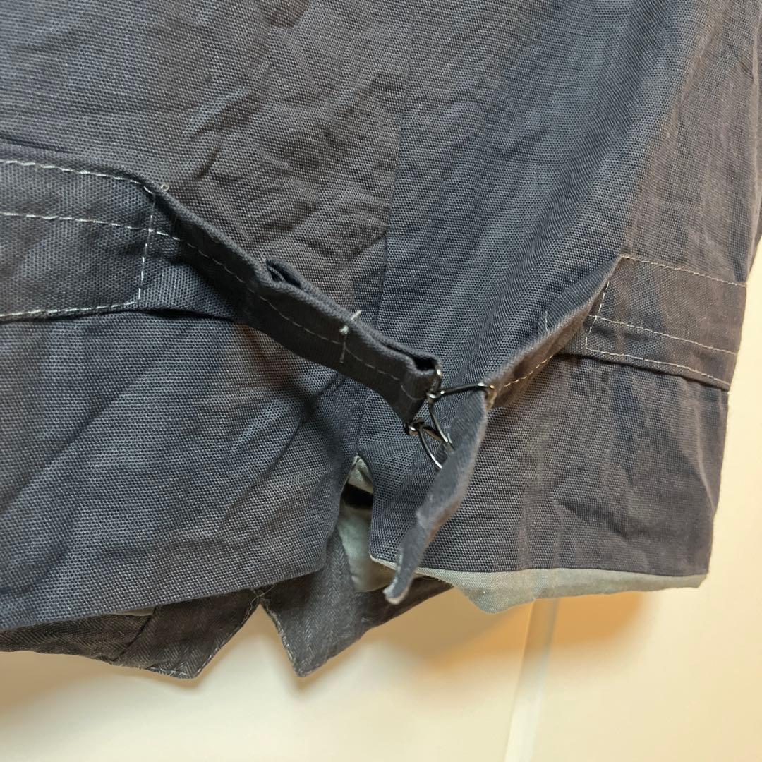 50s フレンチヴィンテージ　ヘリンボーン　ジレ　ベスト　裏地リネン