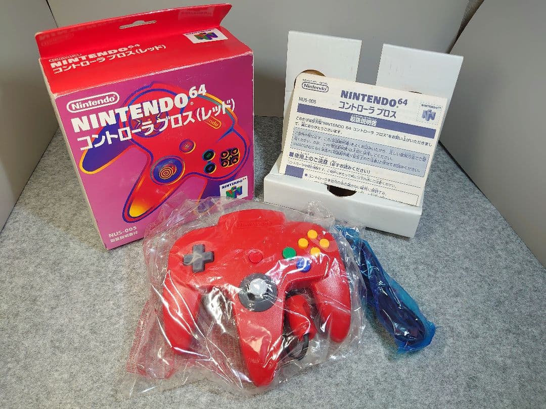 任天堂 ニンテンドウ64 コントローラブロス レッド 未使用品
