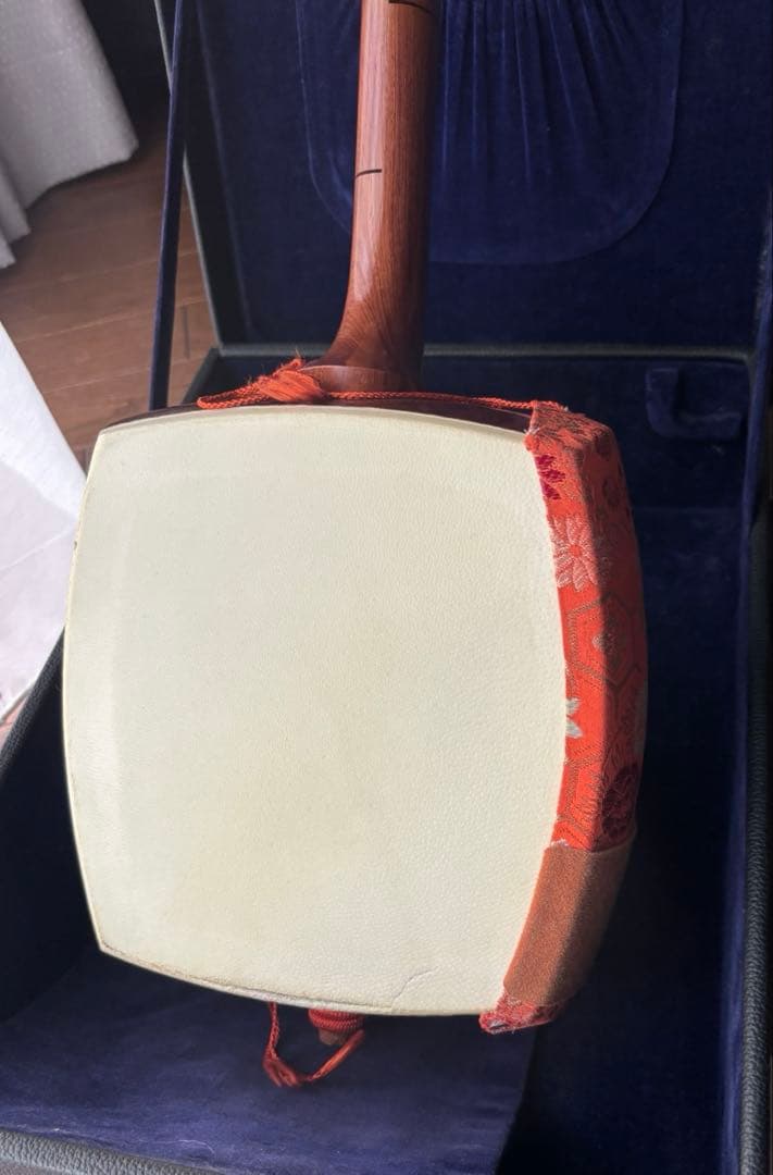 三味線　 三つ折り　ケース付　細棹（2,5cm） 【メルカリ便発送】