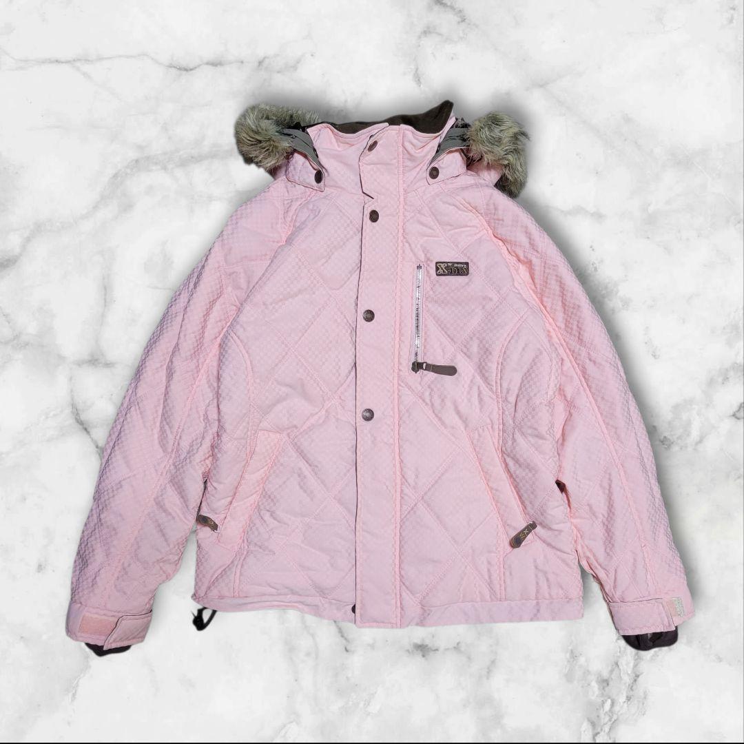 【美品】x-nix ピンク ブラウン スノーボード セットアップ