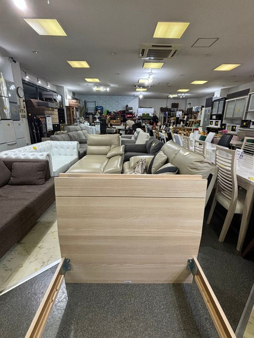 フランスベッド LEDコンセント付き シングルベッド ナチュラル