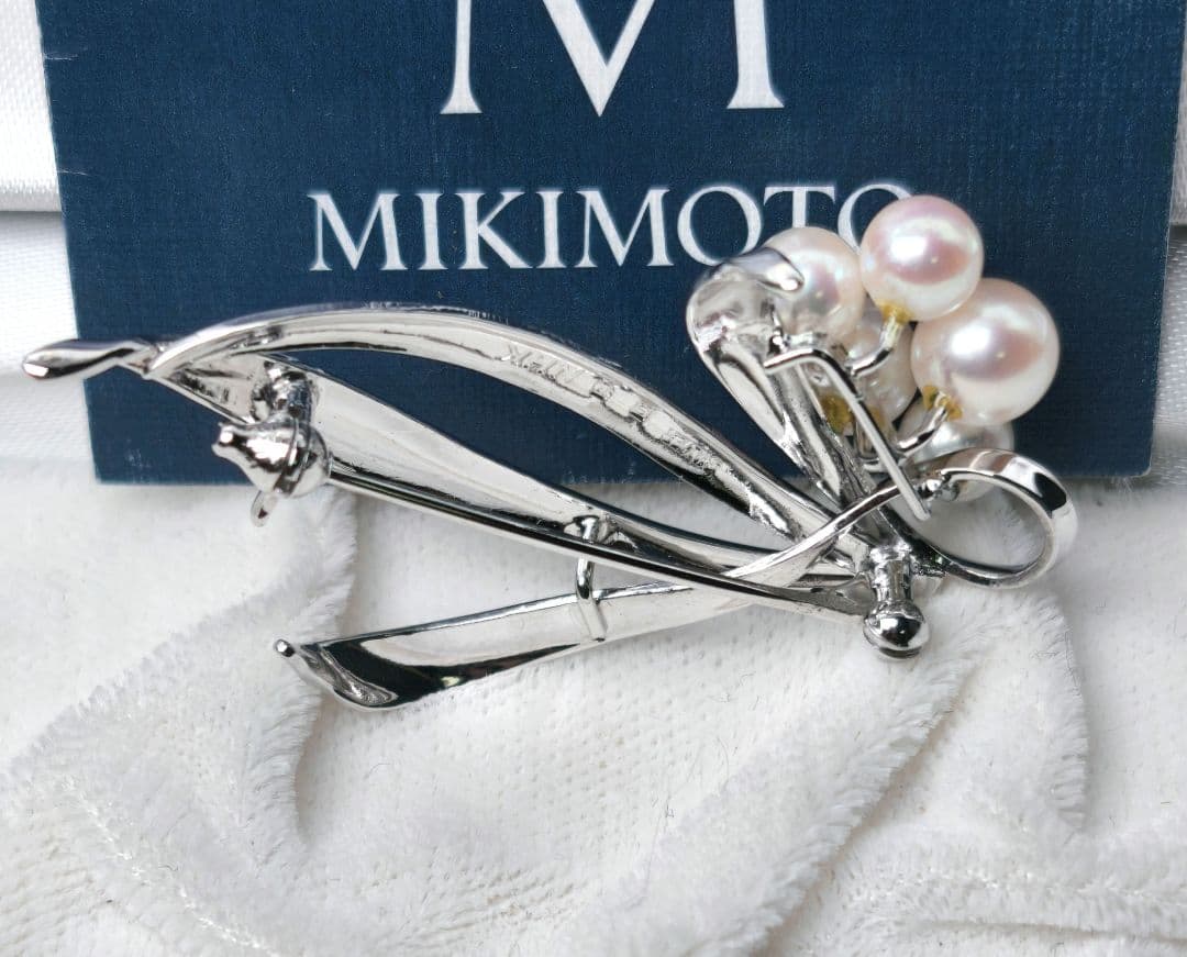 【美品 最高級!!】ミキモト ブローチ パール フォーマル 正規品 皇室御用達