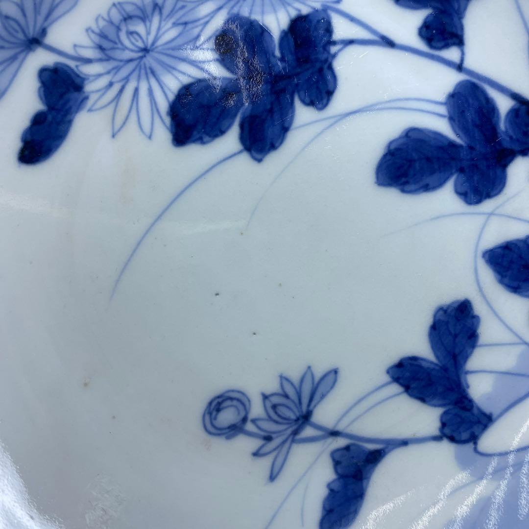 江戸後期　鍋島焼　櫛目高台　中皿　直径15.8㎝タトチ　東さ7-0330☆2F