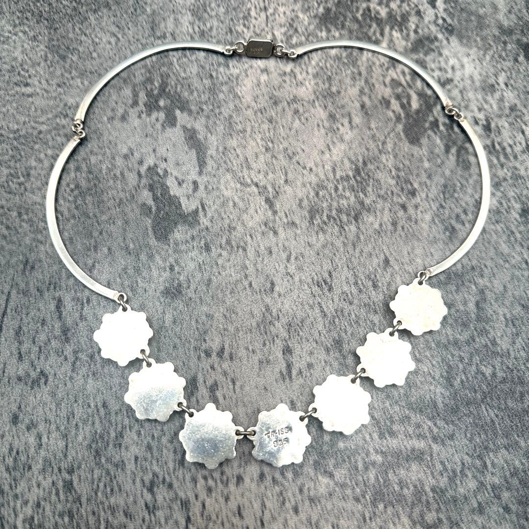 アクセサリー mexico925 vintage flower necklace choker