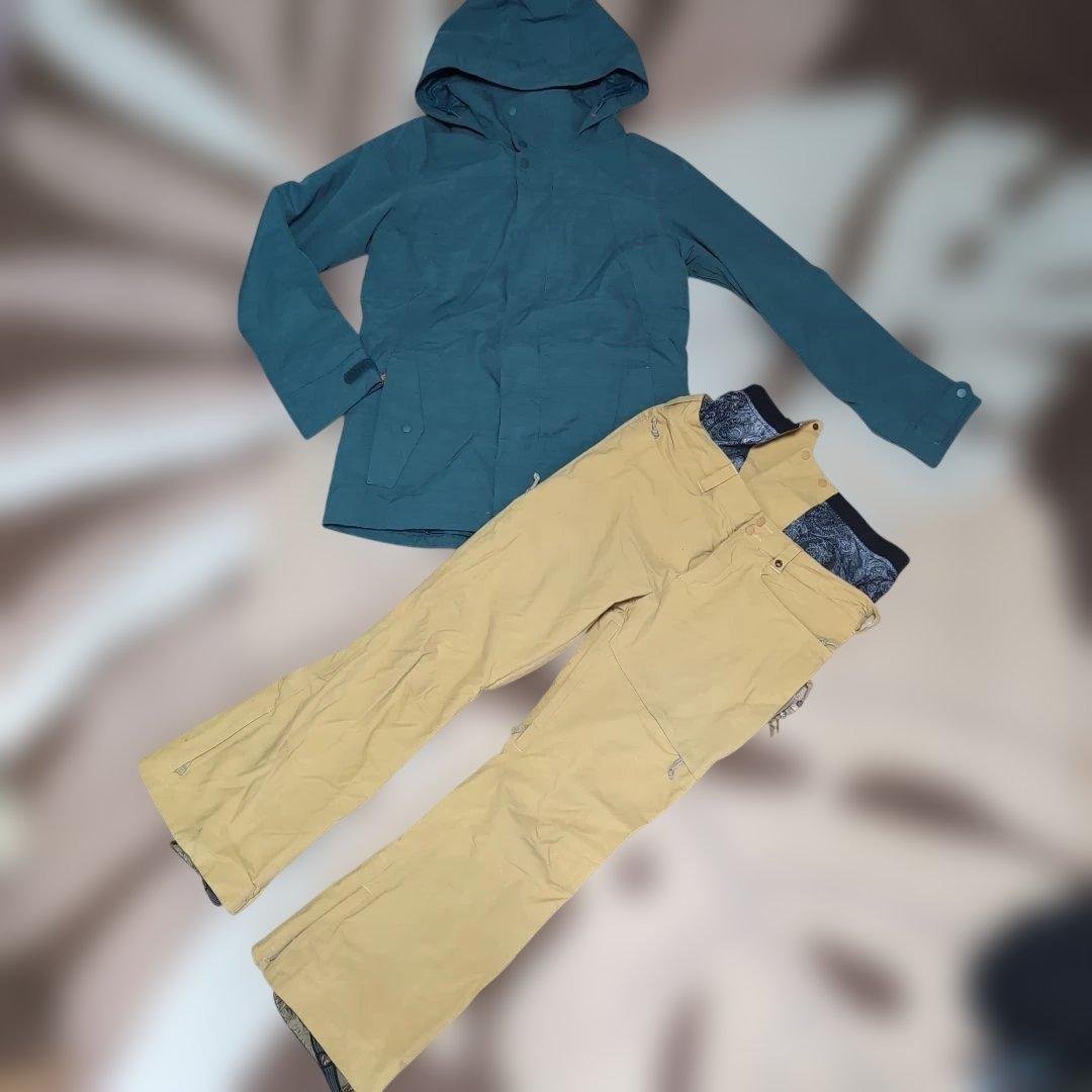 バートンBURTONスノーボードウェア上下セットレディースL