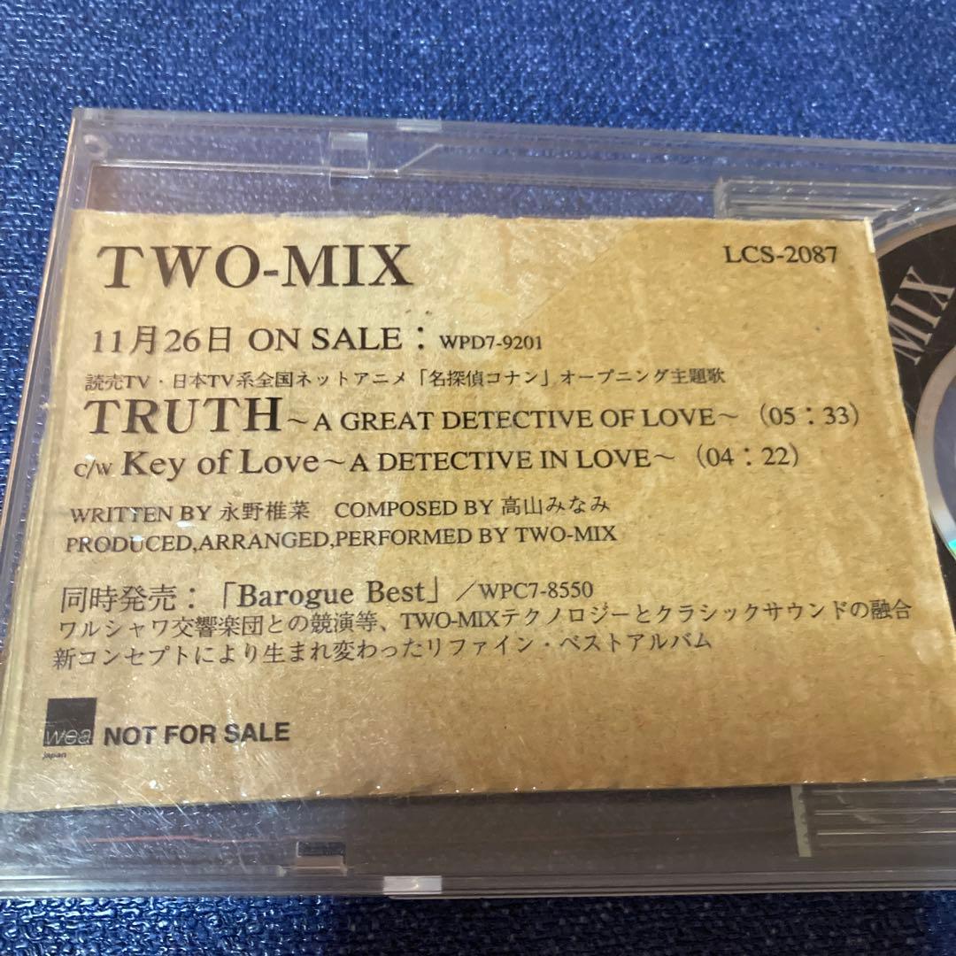 TWO-MIX .TRUTH プロモ盤　名探偵コナン　8センチ8cmシングルcd