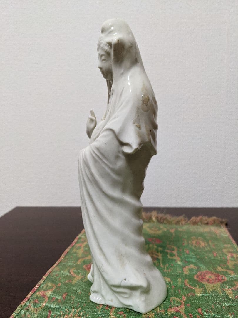 ⭐高橋道八造 珍品！遺品 極めて稀 仏教美術 白磁 観音菩薩立像 仏像 骨董品