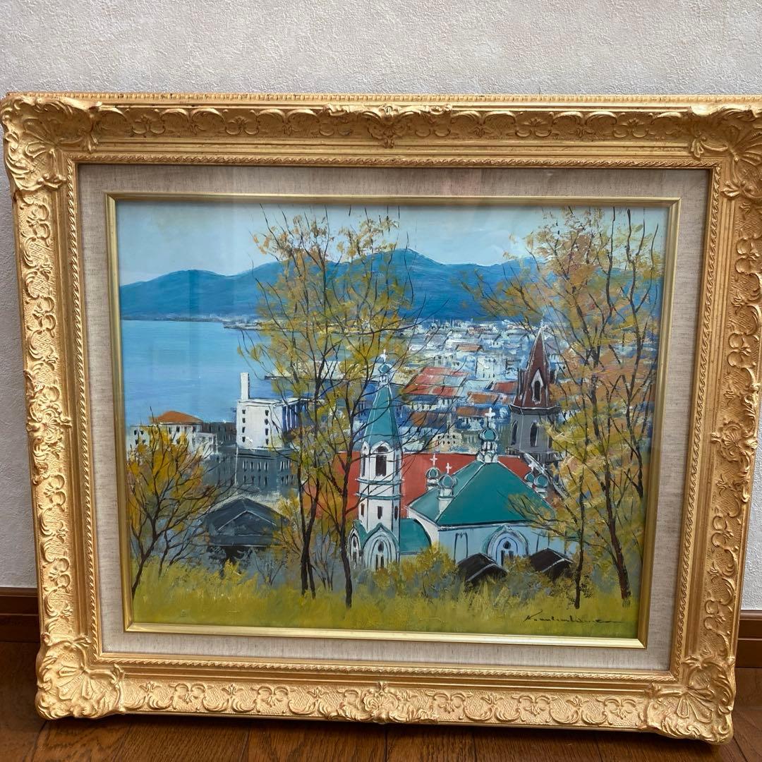 中島晃次 函館　油絵　油彩画　サイズF8