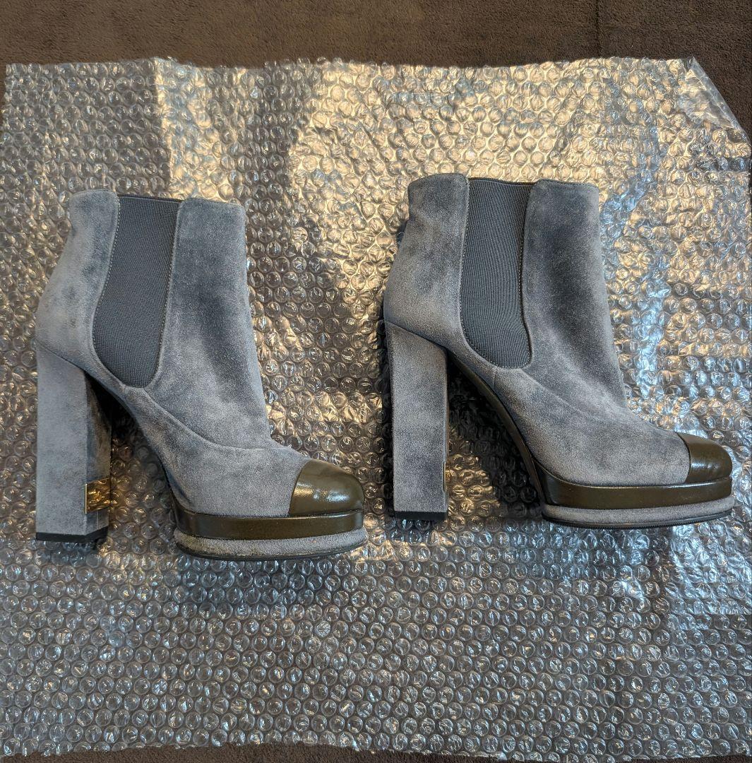 CHANEL　シャネル　スエード　ブーティ　ショートブーツ