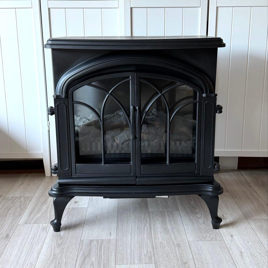 美品 ワイド暖炉型ファンヒーター 2018年 BLT-999B-3-BK ニトリ