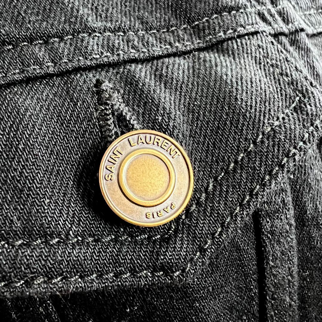 ★SAINT LAURENT PARIS★美品★刺繍★パイソンレザー★ブルゾン