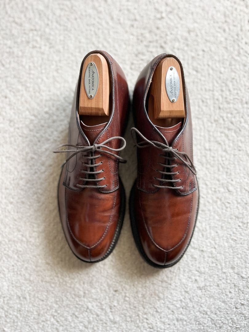 靴 ANATOMICA by Alden V-TIP CALF BROWN 6h