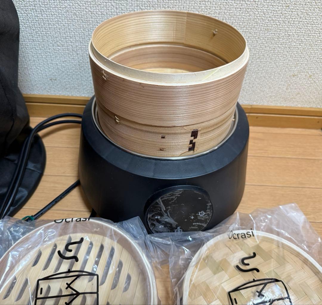 Ocrasi　O'MUSU オムス　せいろ 電気蒸し器