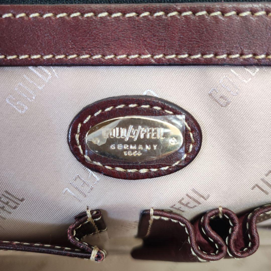 ☆美品☆GOLD PFEIL レザービジネスバッグ A4　本革　メンズ　ワイン