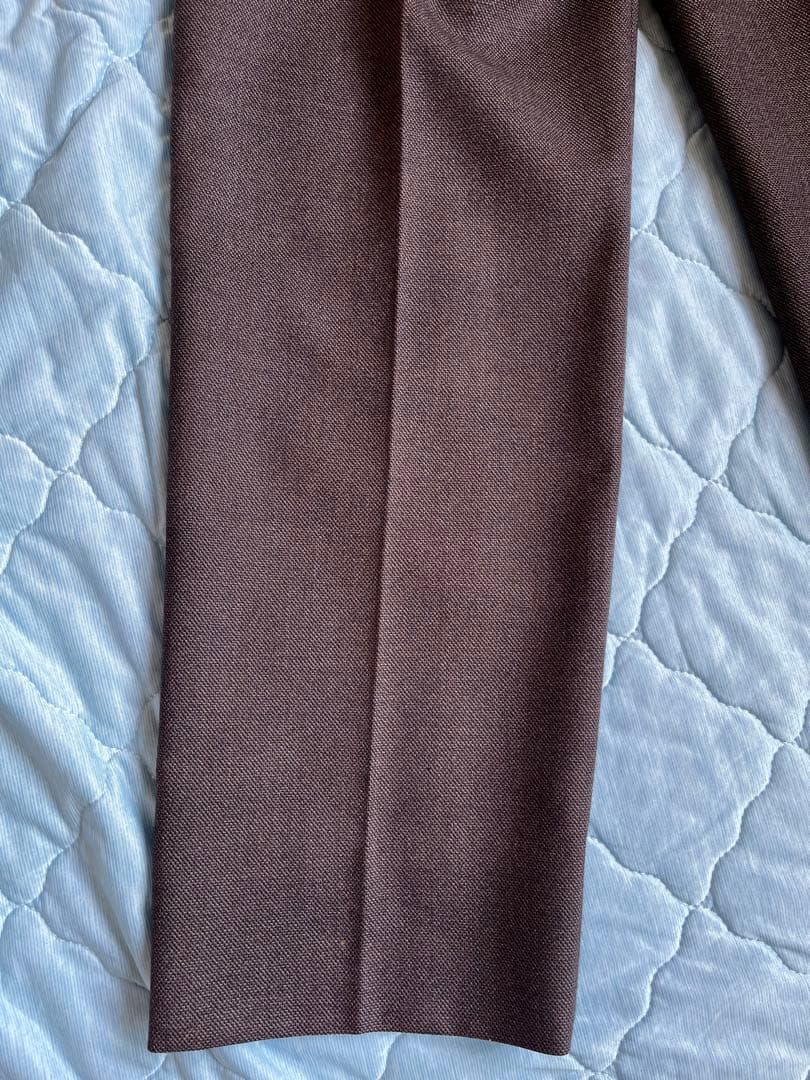 interim ブラウンウールスラックス