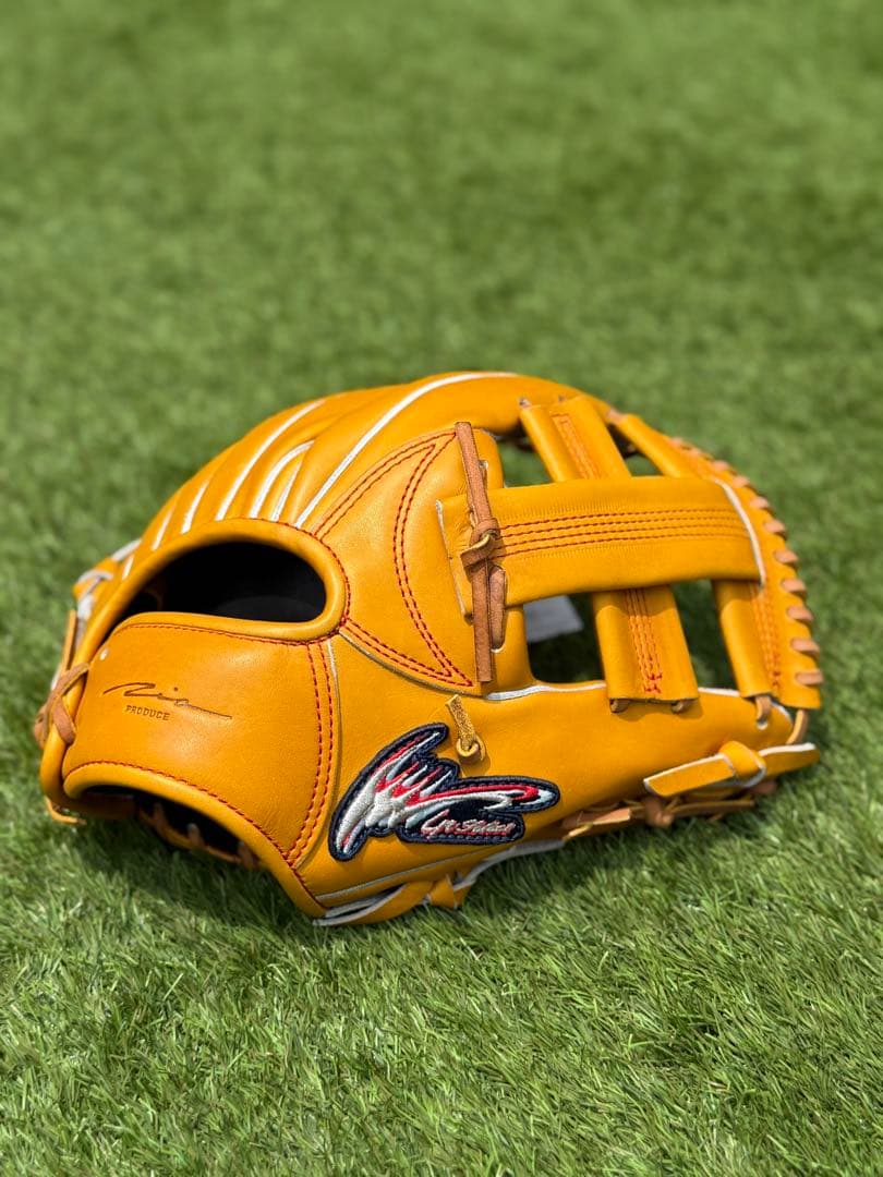 アイピーセレクト　大引モデル硬式野球用グローブ コルク×タン紐　右利き内野手用