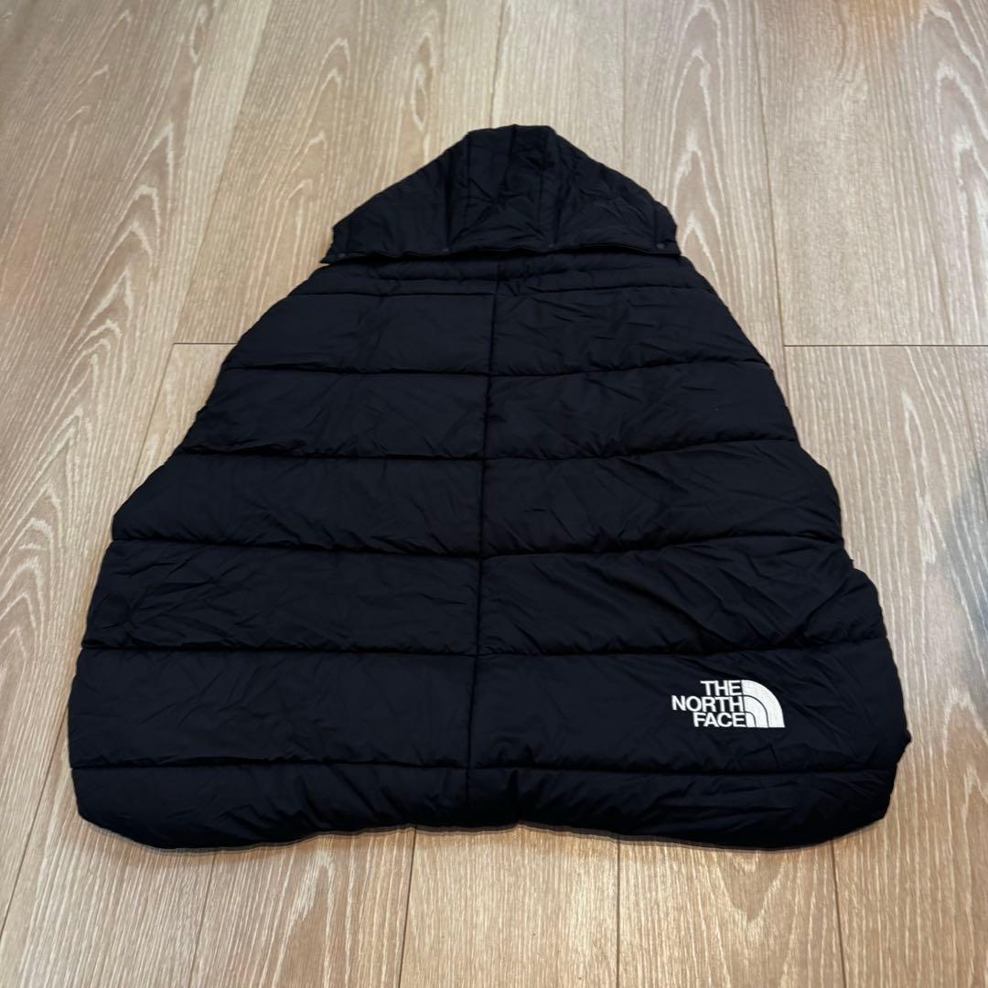 ノースフェイス　美品　抱っこ紐ケープ　ブラック　ダウン　ブランケット