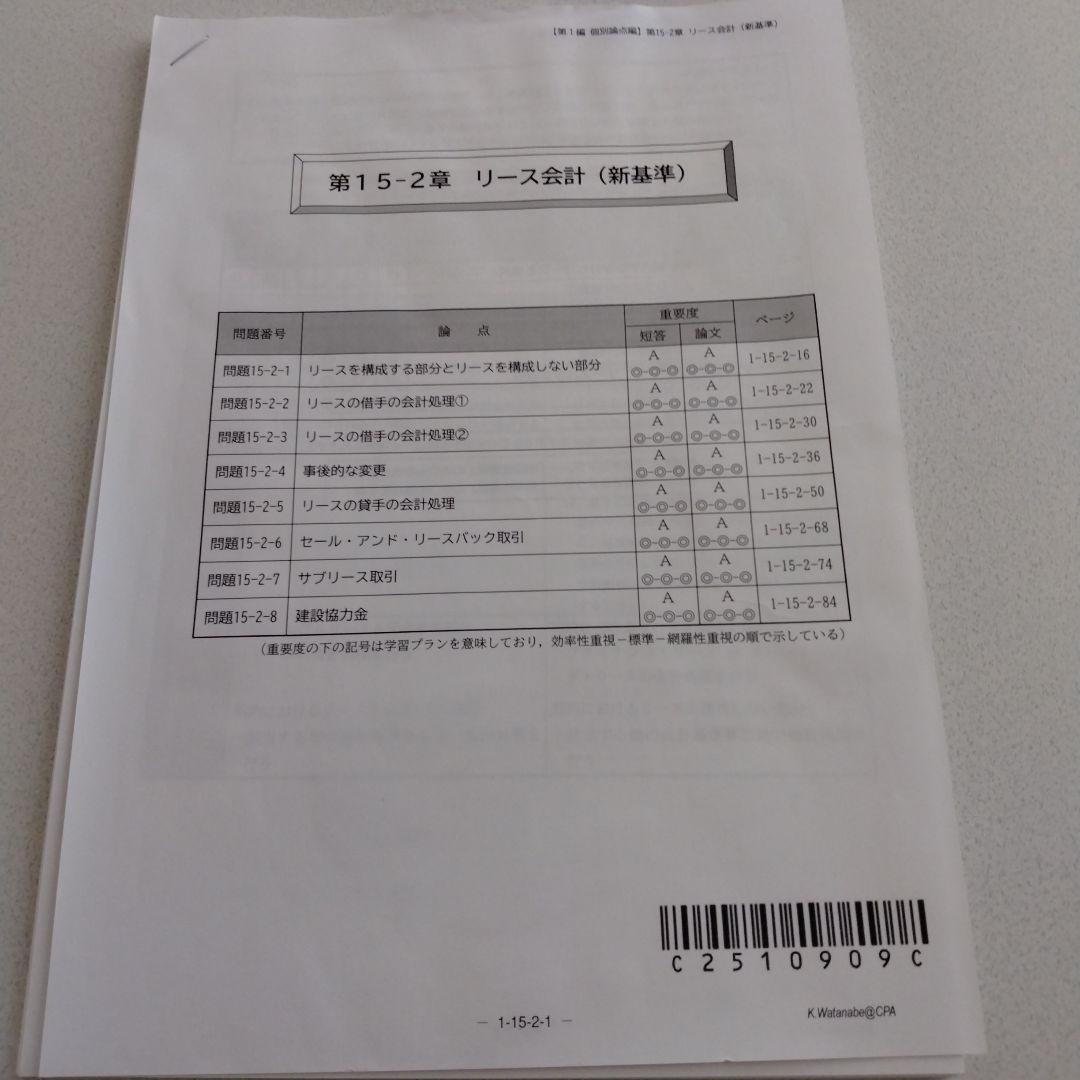 CPA 計算 コンプリートトレーニング コントレ 2025年目標 財務会計論