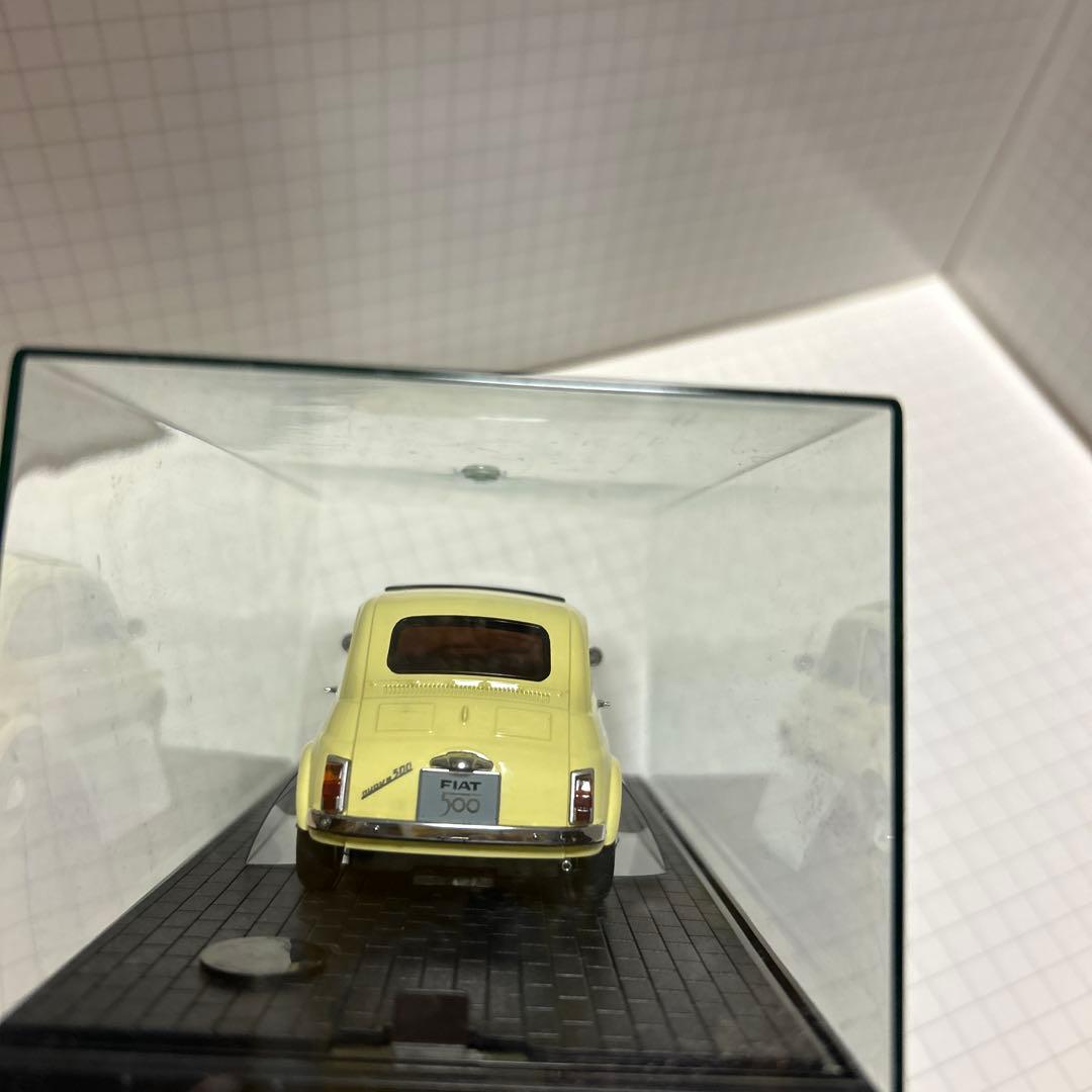 京商ミニッツ　フィアット500イエロー ルパン三世カリオストロの様な。