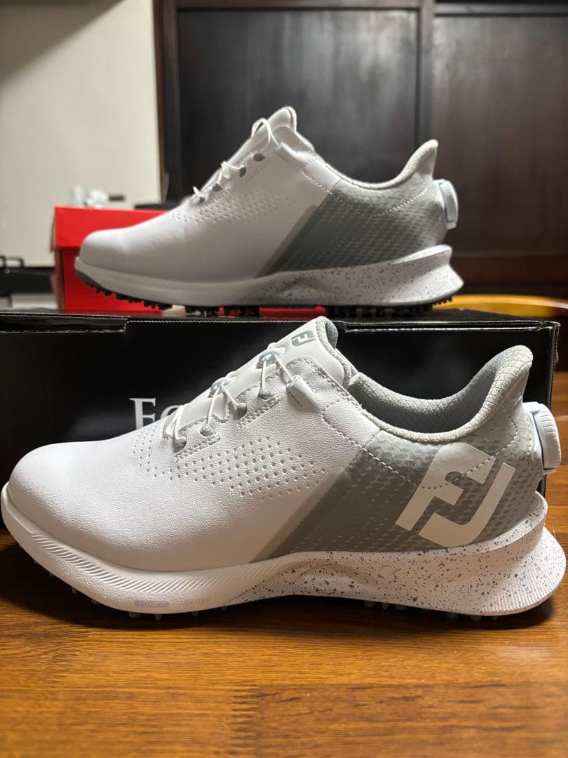 新品 FootJoy ゴルフシューズ BOAシステム ホワイト/グレー
