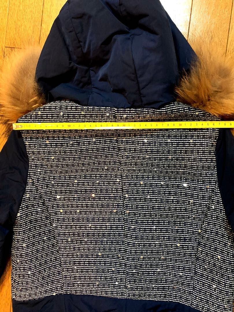 LANVIN ランバンオンブルーブルゾン　リアルファー付　サイズ38