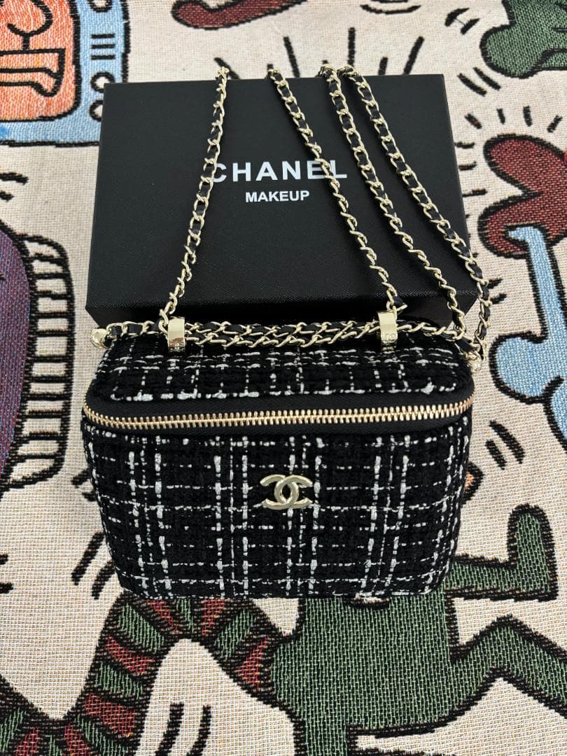 レディー ツイード ス チェーン ショルダーバッグ【箱付き】