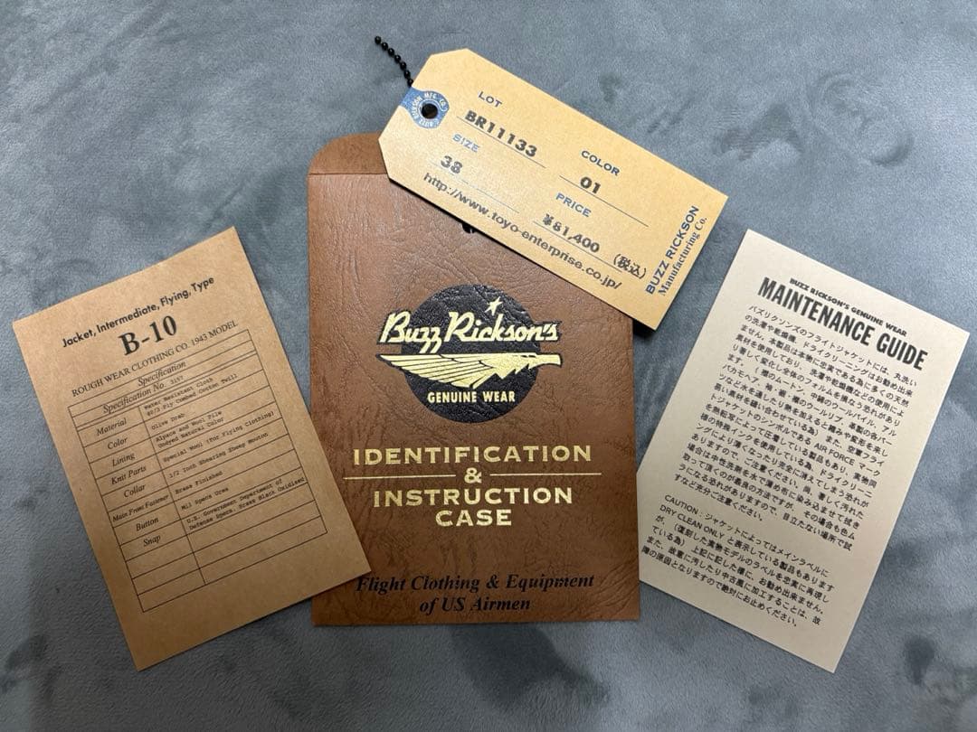 美品！バズリクソンズ　B-10 フライトジャケット 38