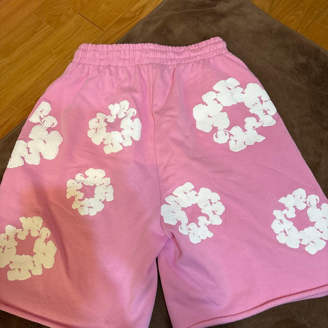 デニムティアーズ　ハーフパンツ　ピンク S