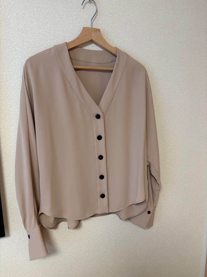 noble ブラウス シャツ エステルダブルクロスカーデブラウス