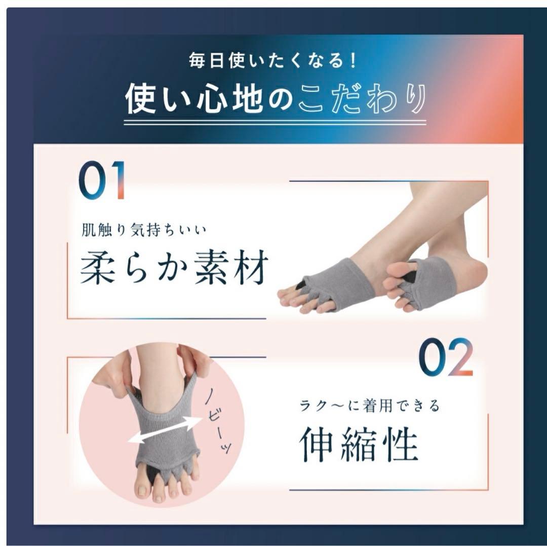 ５本磁気サポーターソックス　 　　　　　　　　＊新品 ２足組