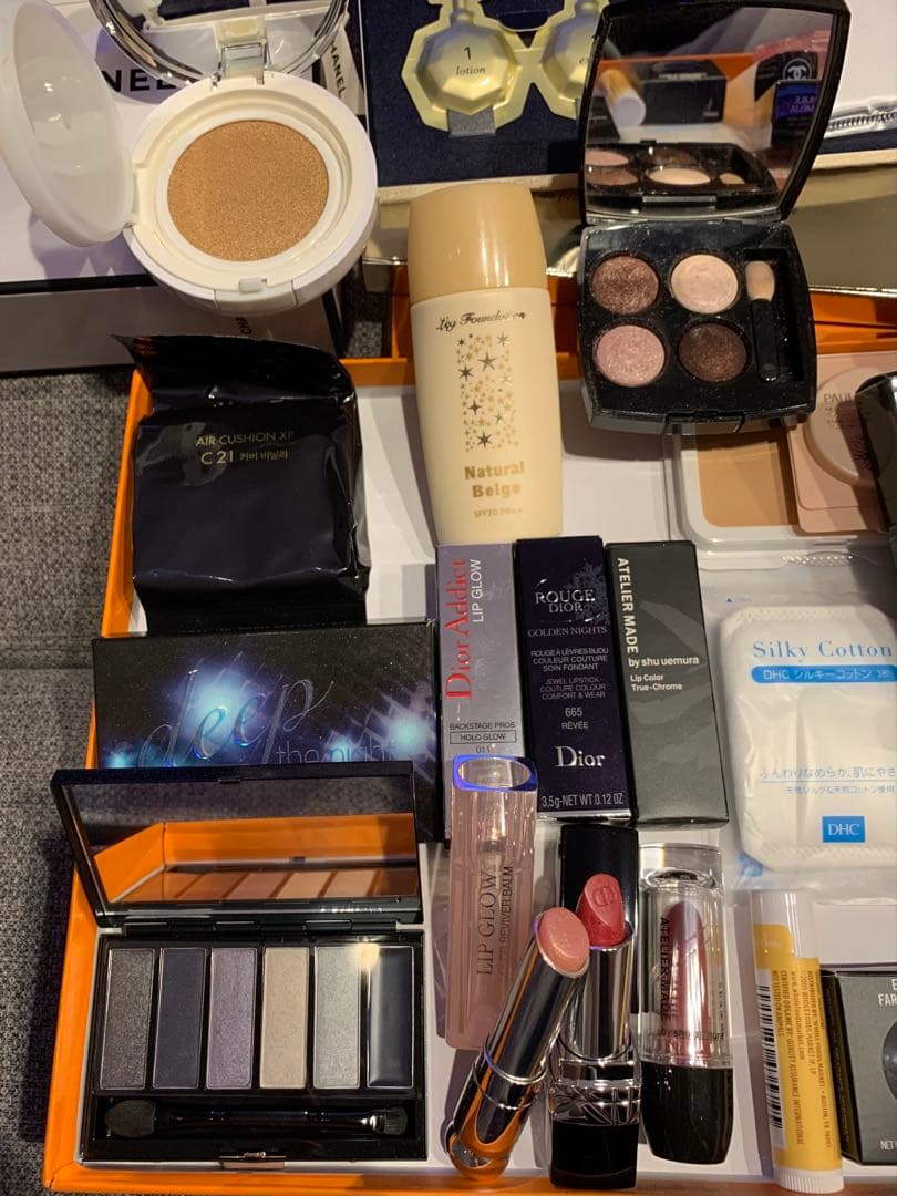 化粧品・ネイルChanel, Dior, Clé de Peauなど44点新品多