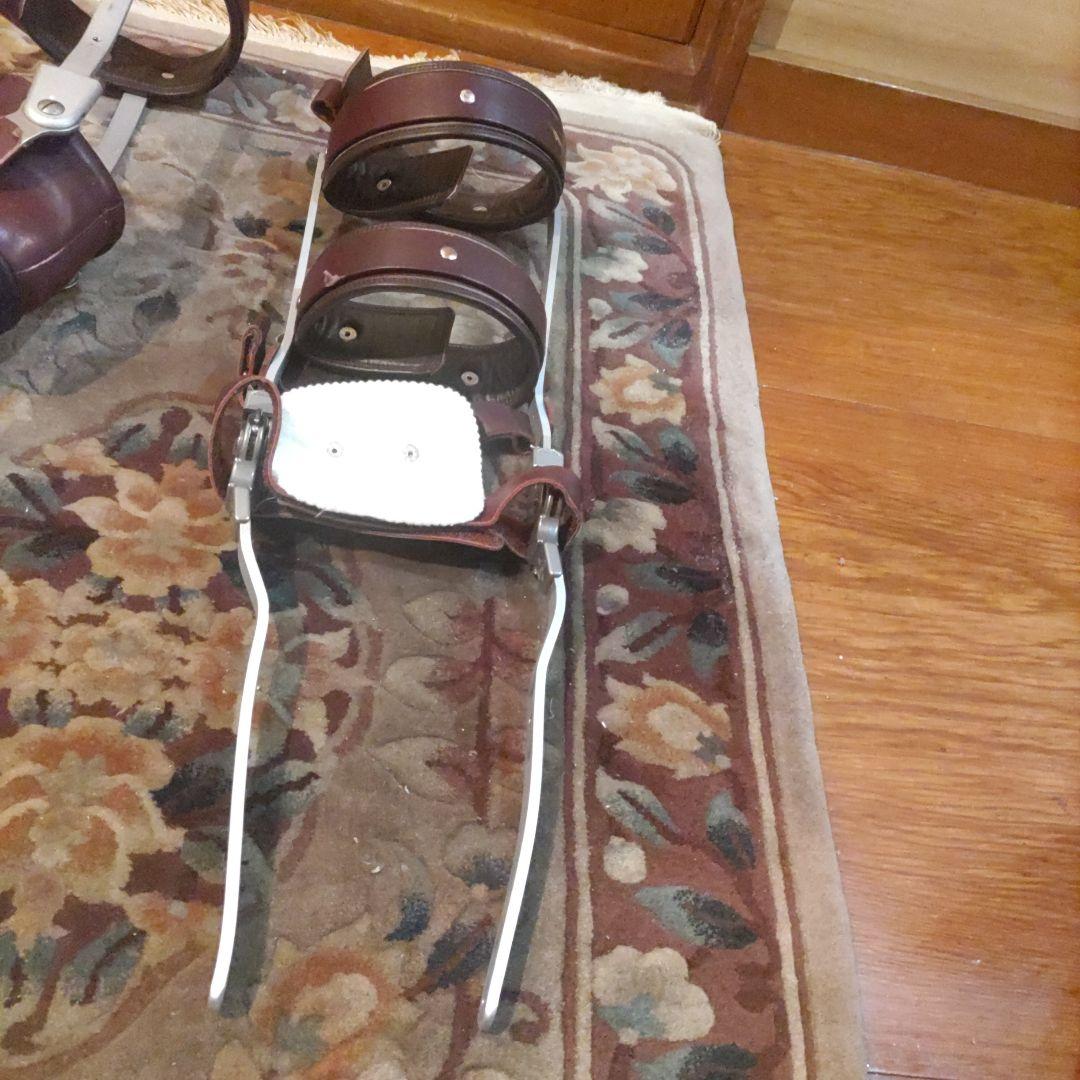 リハビリ用靴 調整可能 ブラウン【右足】【婦人用】【24センチ】【2〜3回使用】