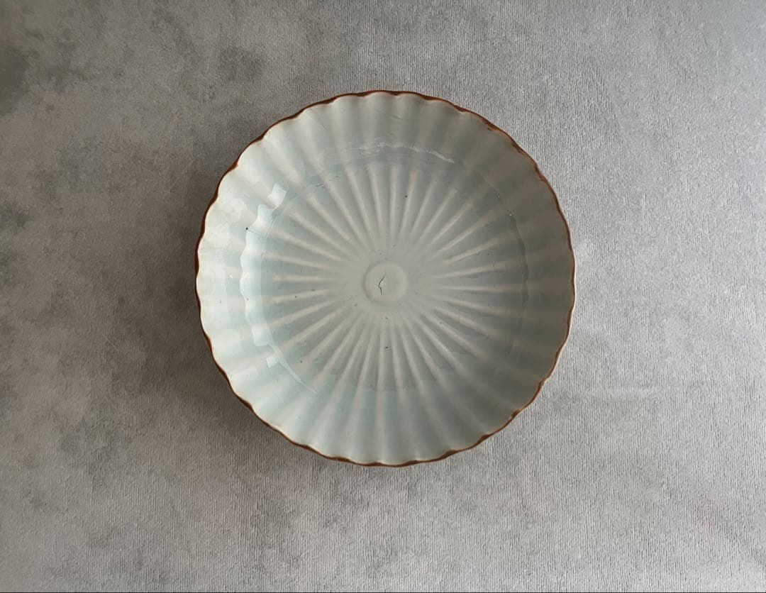 古伊万里 白磁 輪花 膾皿 なます皿 4客 江戸時代