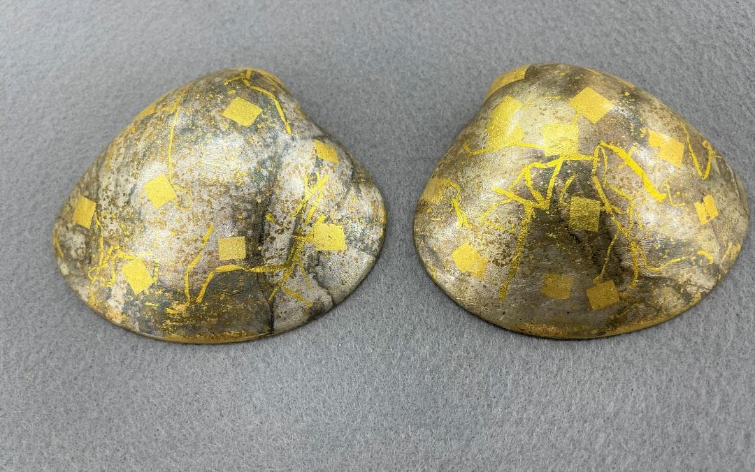 香合 荒井正春作 金箔工芸 共箱　茶道具