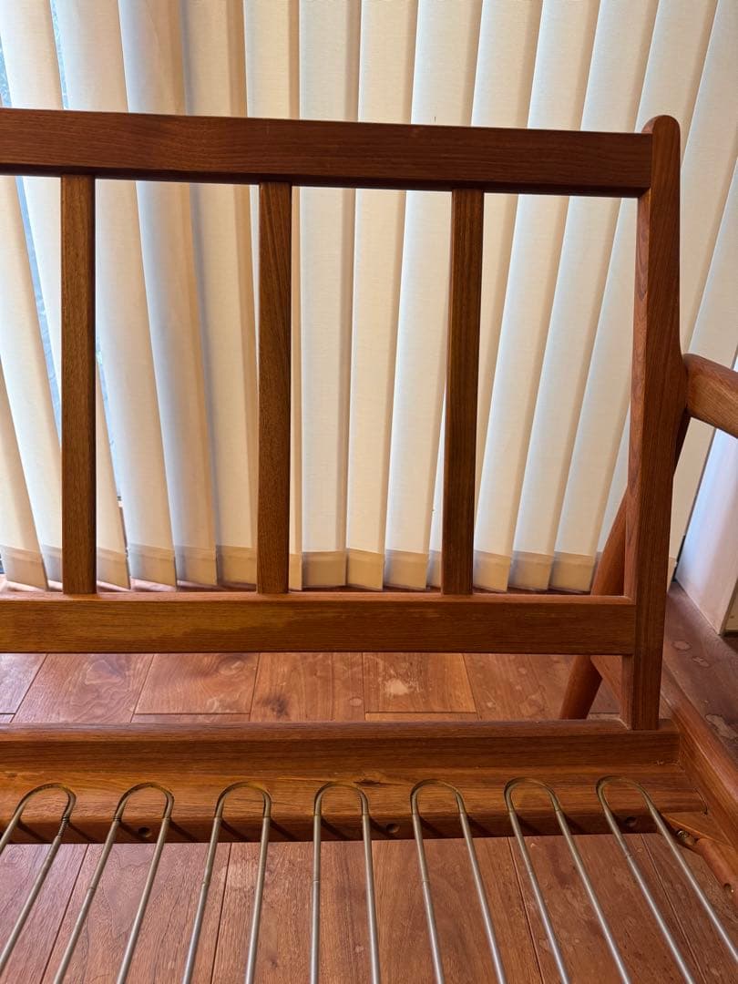 ペーパーナイフソファ　カイ クリスチャンセン　3人掛け　チーク材　宮崎椅子製作所