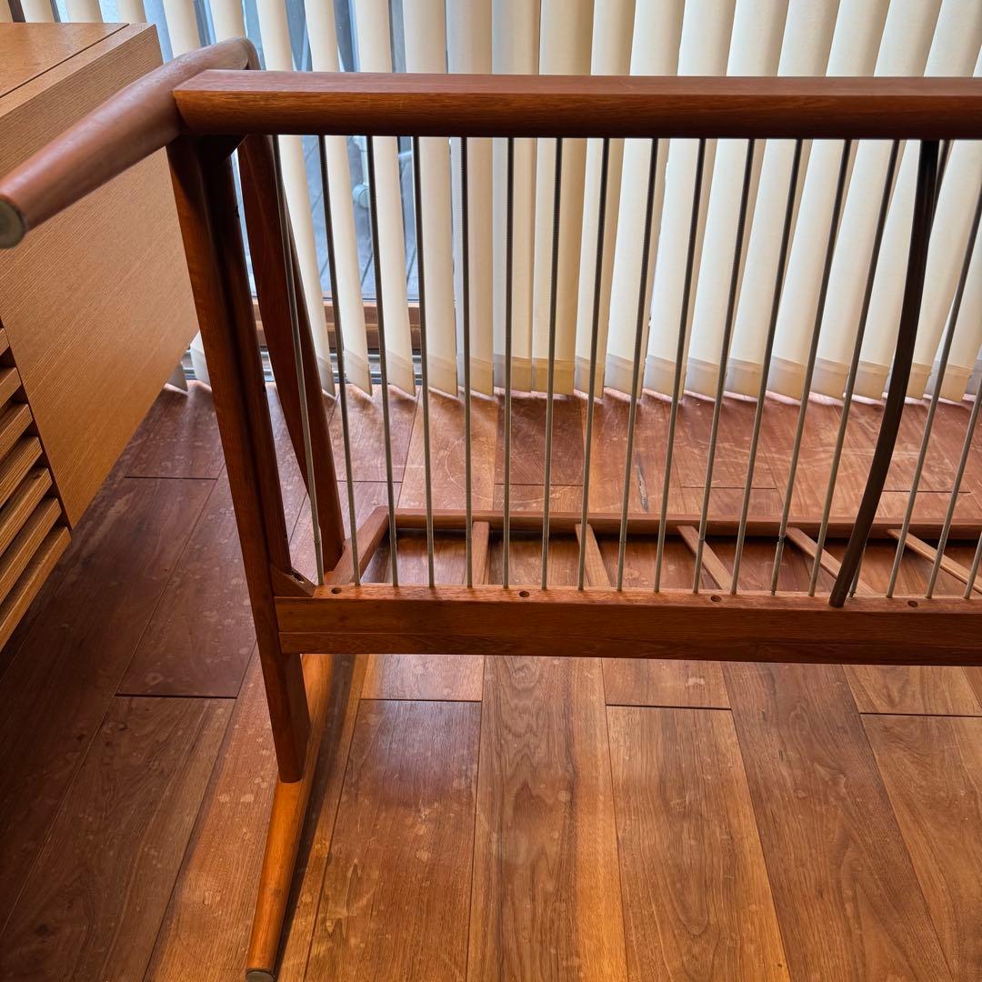 ペーパーナイフソファ　カイ クリスチャンセン　3人掛け　チーク材　宮崎椅子製作所