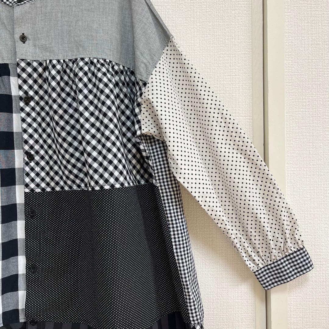 TORI-TO × BEAMS BOY チュニック パッチワーク ブラウス 長袖