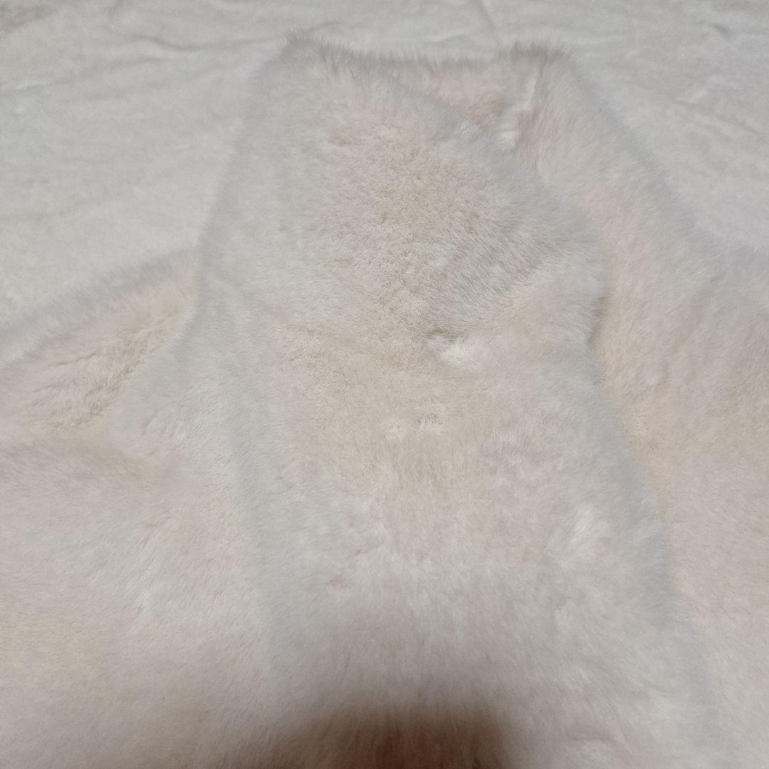 ファーコート ミンク/カシミヤ混 もこもこ ロング丈 毛皮ジャケット