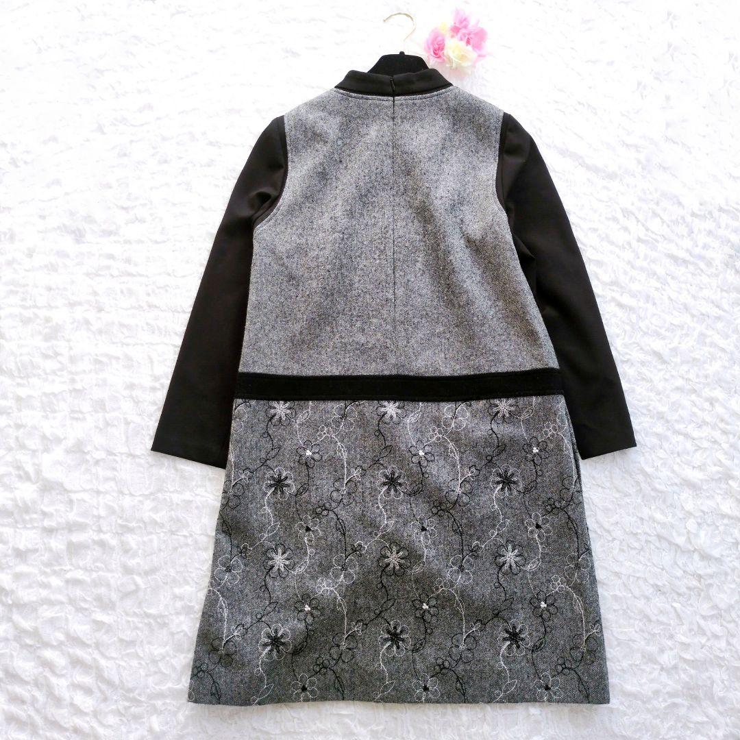 【美品】Leilian　レイヤード風チュニックワンピース　現行　近年