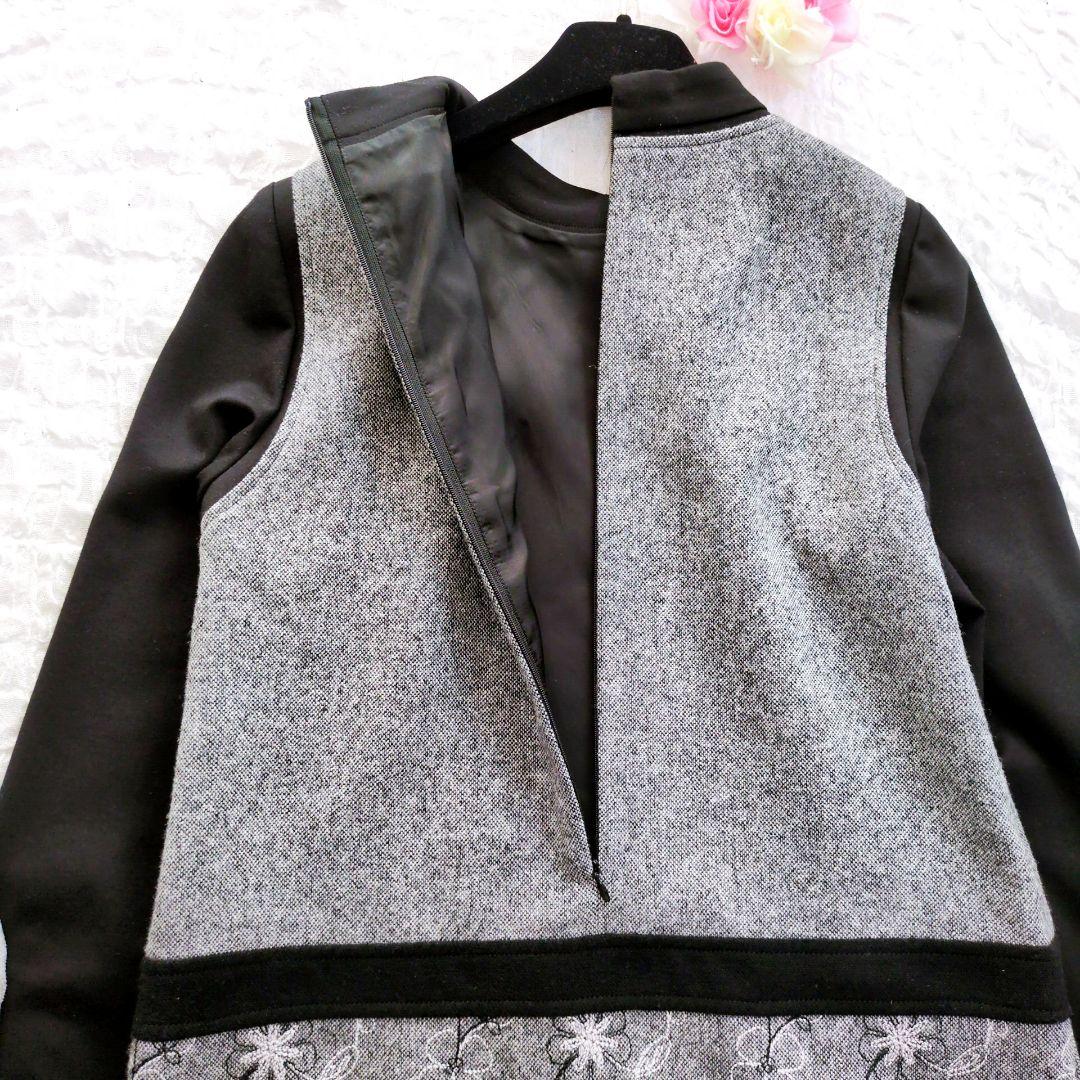 【美品】Leilian　レイヤード風チュニックワンピース　現行　近年