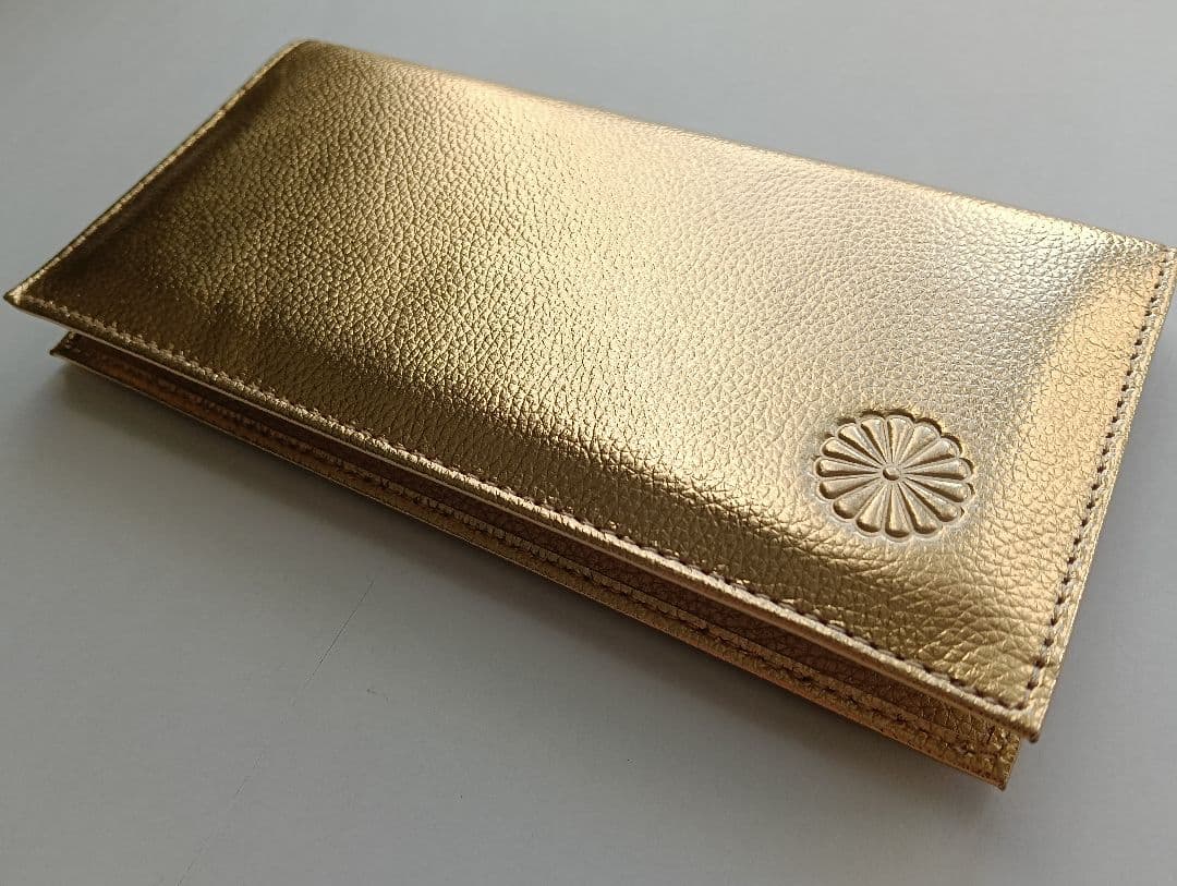 【新品・未使用】皇居 長財布　ゴールド　金