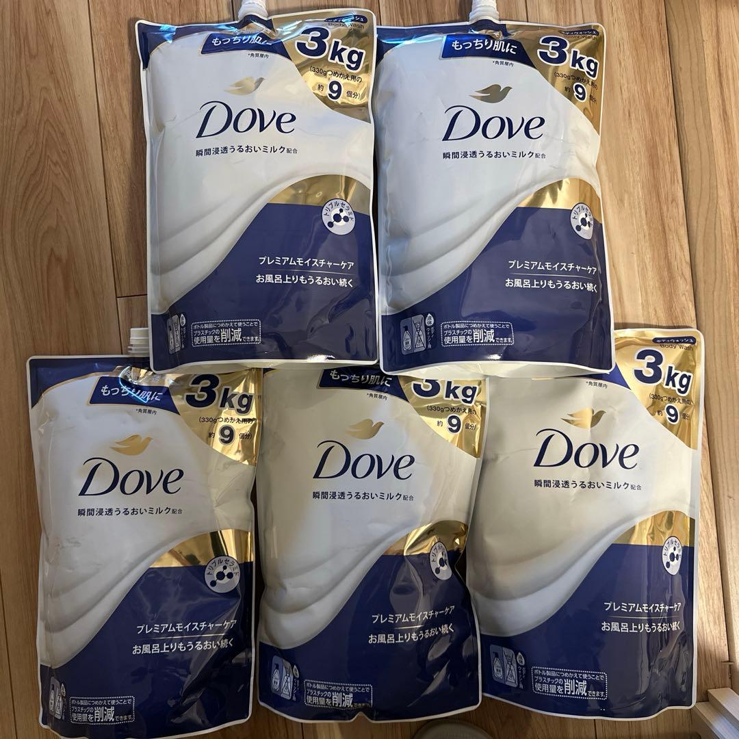 Dove(ダヴ) ボディーソープ プレミアムモイスチャーケア大容量3kg×5